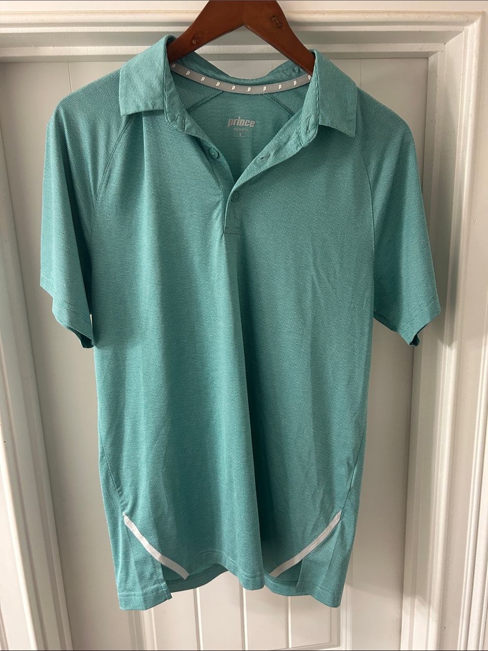 Prince Men's Aqua Green Performance Polo